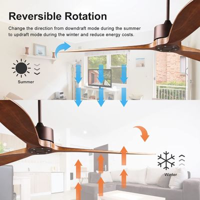 6 ταχύτητες Alexa Voice Control ABS Smart DC Motor Ceiling Fan με φωτισμό σε χρυσό Μαύρο λευκό