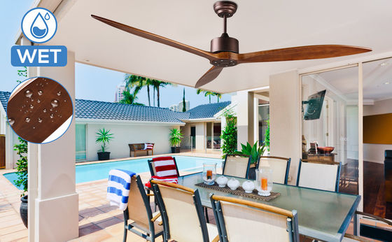 6 ταχύτητες Alexa Voice Control ABS Smart DC Motor Ceiling Fan με φωτισμό σε χρυσό Μαύρο λευκό